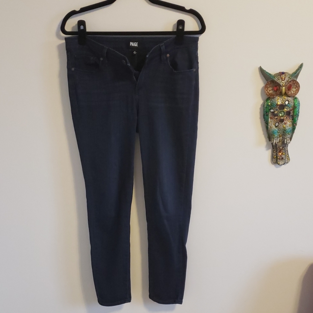 Paige verdugo crop jeans dark wash